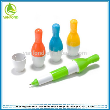 Lovely promotion bowling ball pen gift for children